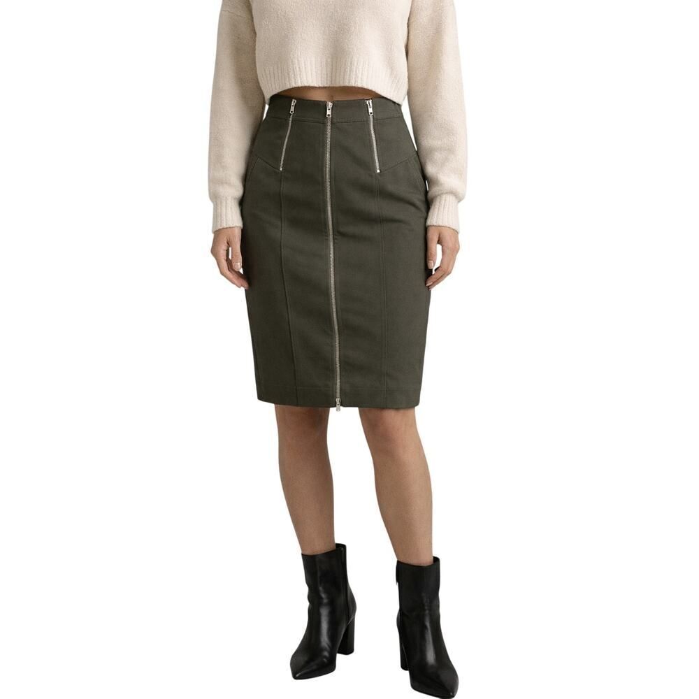 MARC by MARC JACOBS Women’s Utilitarian Zipper Pencil Skirt Gray Size 4